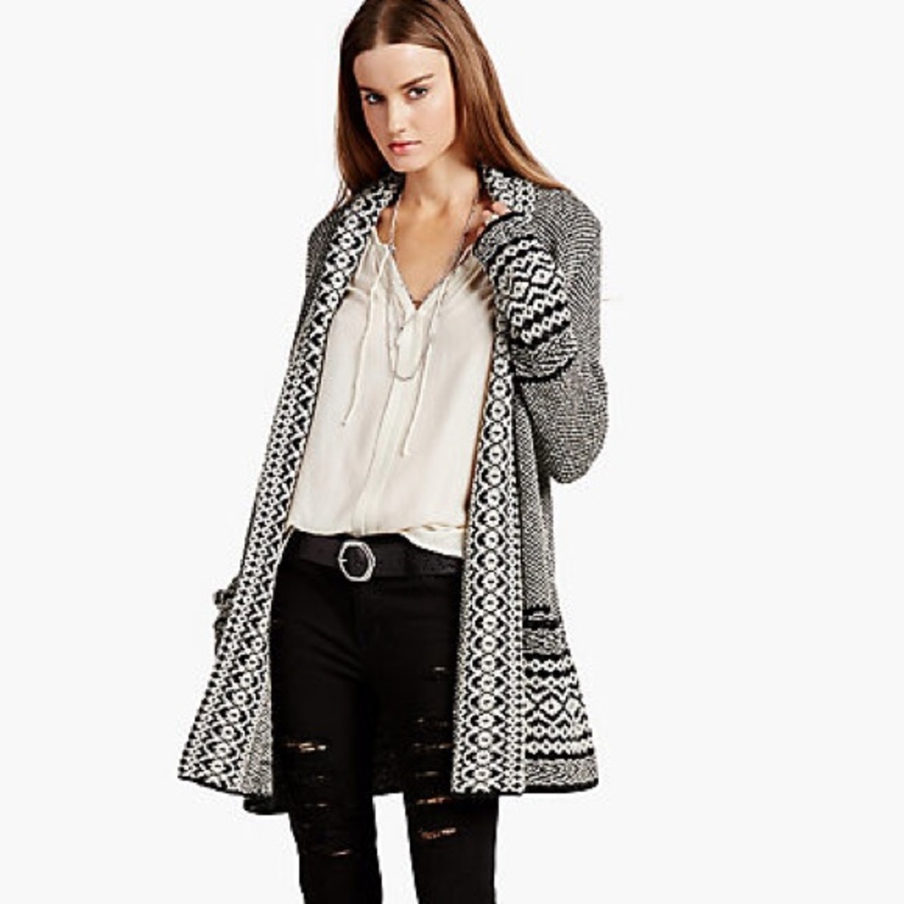 Lucky Brand Border Cardigan